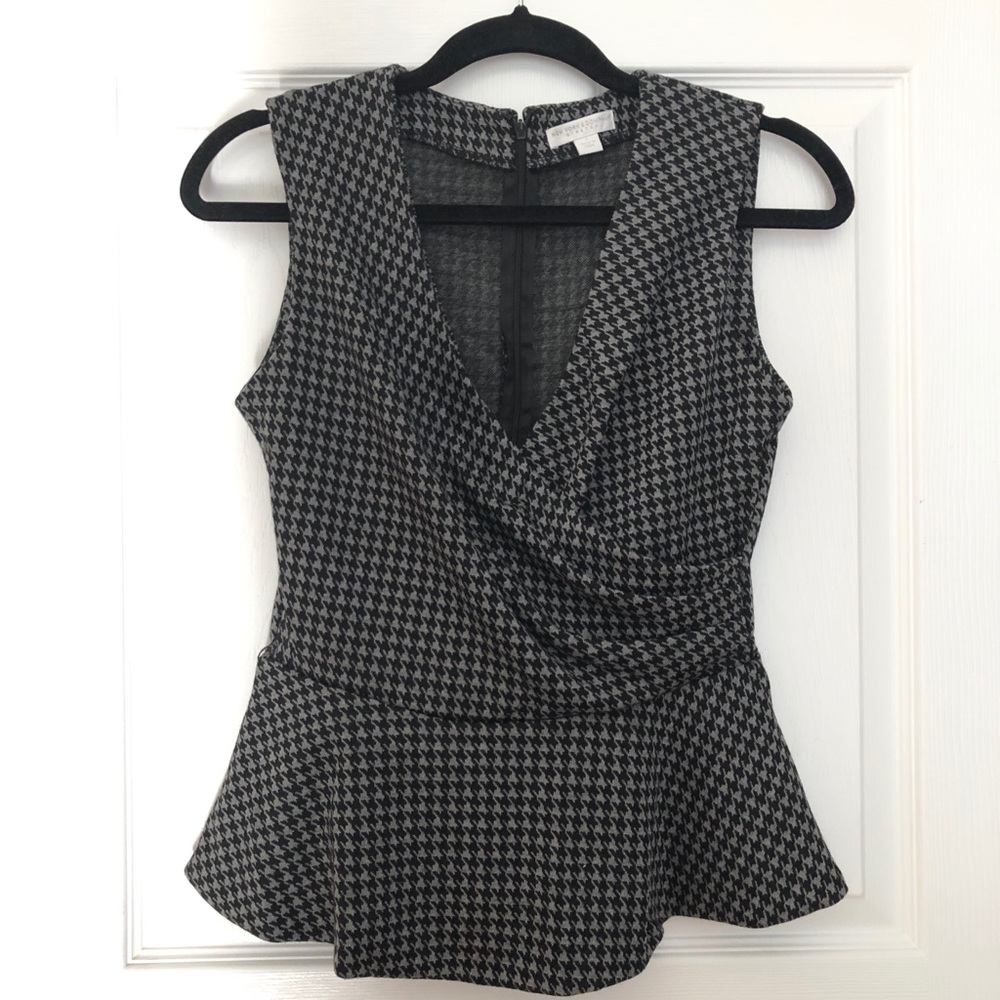 NY & Co. Houndstooth blouse - perfect for work!
